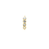 Piercing  Aro Liso Oro Con Circonitas