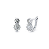 Pendientes Niña Flor Plata