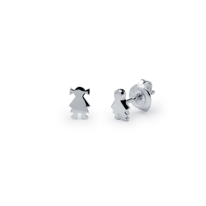 Pendientes Niño y Niña Plata