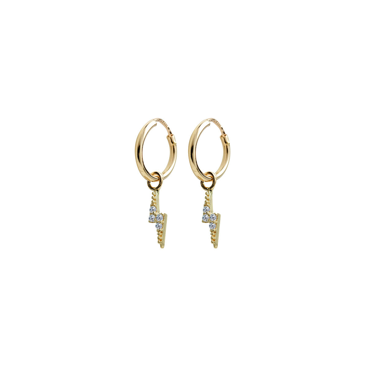 Aretes Aro Rayo Oro