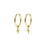 Pendientes Relámpago Ø 12mm Plata