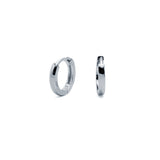 Pendientes Criolla Lisa Ø 10mm Plata