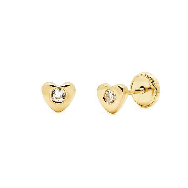 Pendientes Bebés Corazón Oro