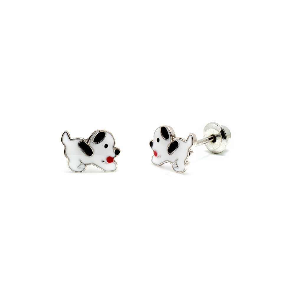 Pendientes Niña Dalmata Plata