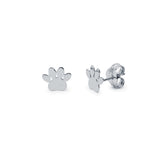 Pendientes Huella Perrito Plata