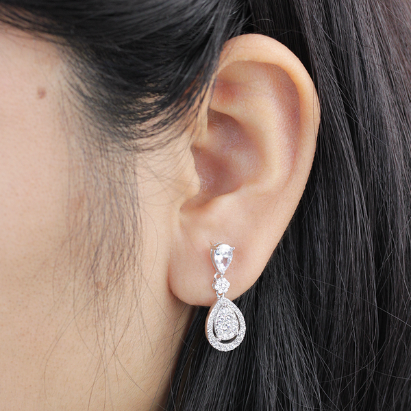 Pendientes Gota Sparkle Plata