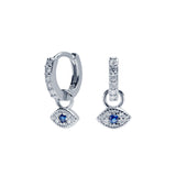 Pendientes aro ojo turco Ø 10mm Plata