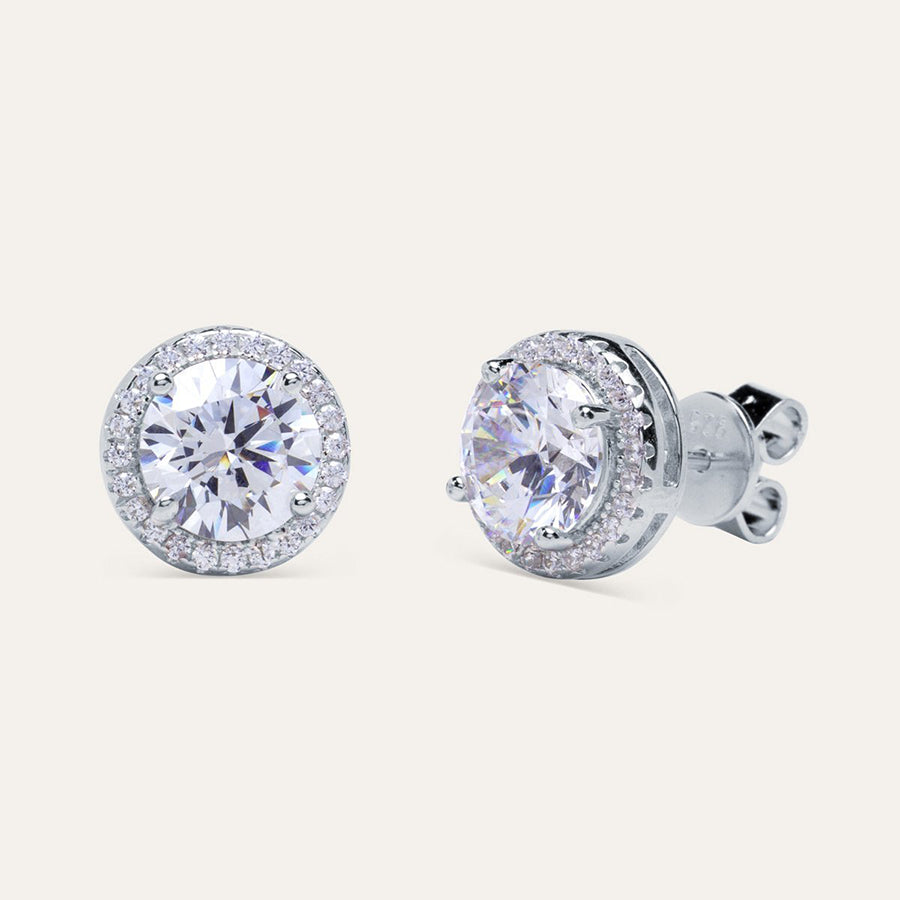PENDIENTES BRILLIANT CUT PAVE