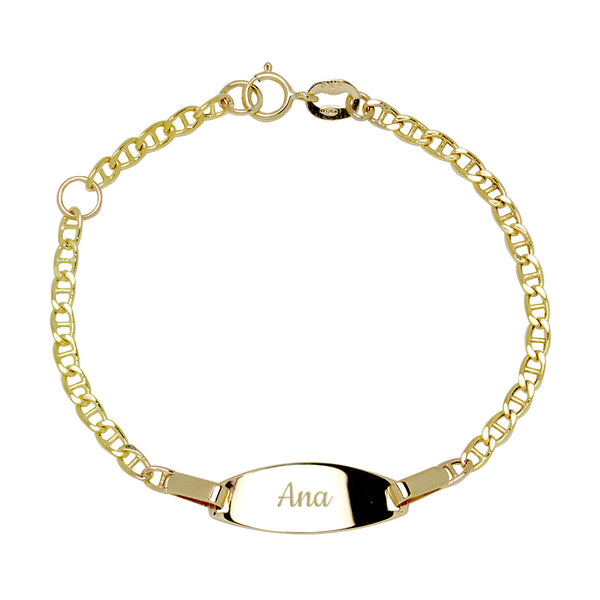 Pulsera Bebé Cadena Marinera en Oro
