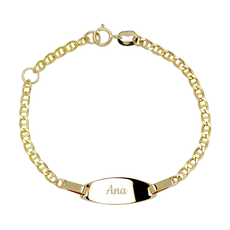 Pulsera Bebé Cadena Marinera en Oro