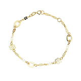 Pulsera Flores Oro