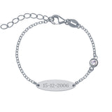 Pulsera Bebé Circonita Plata Doré