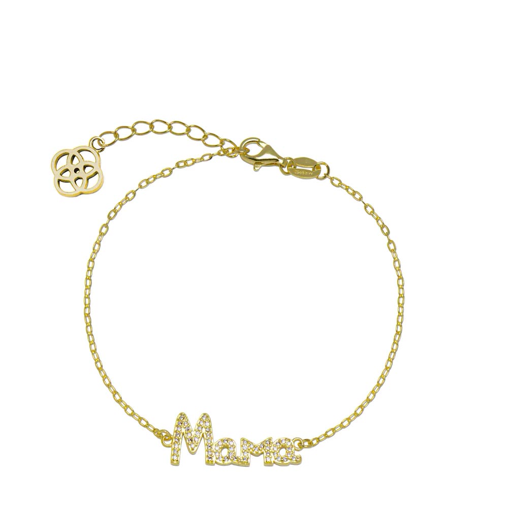 Pulsera Mamá Circonitas Plata