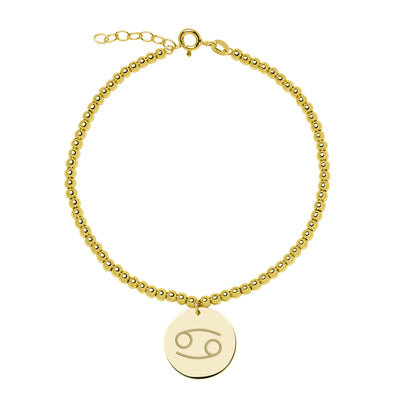 Pulsera de Bolas de Oro 9K Personalizada