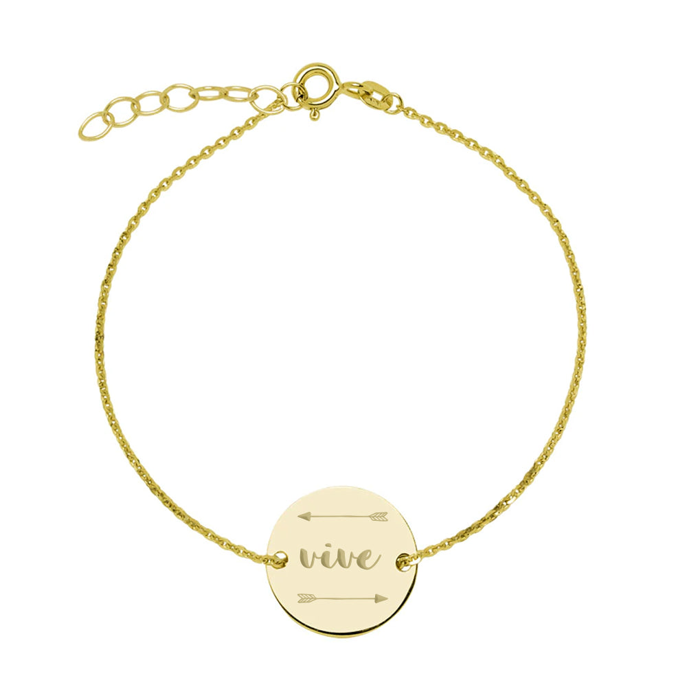 Pulsera medalla Oro