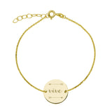 Pulsera medalla Oro