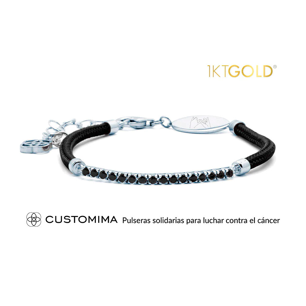 Pulsera Solidaria con Diamantes 1KTGold