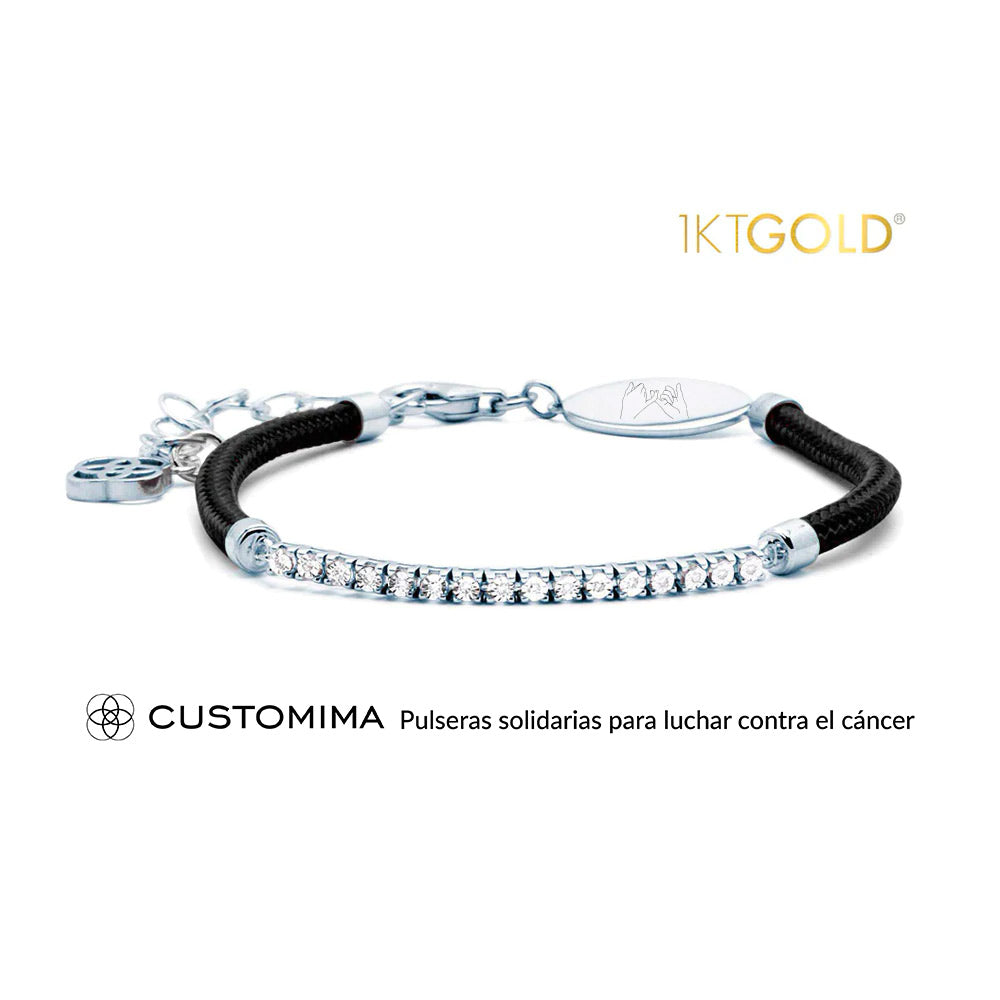 Pulsera Solidaria con Diamantes 1KTGold