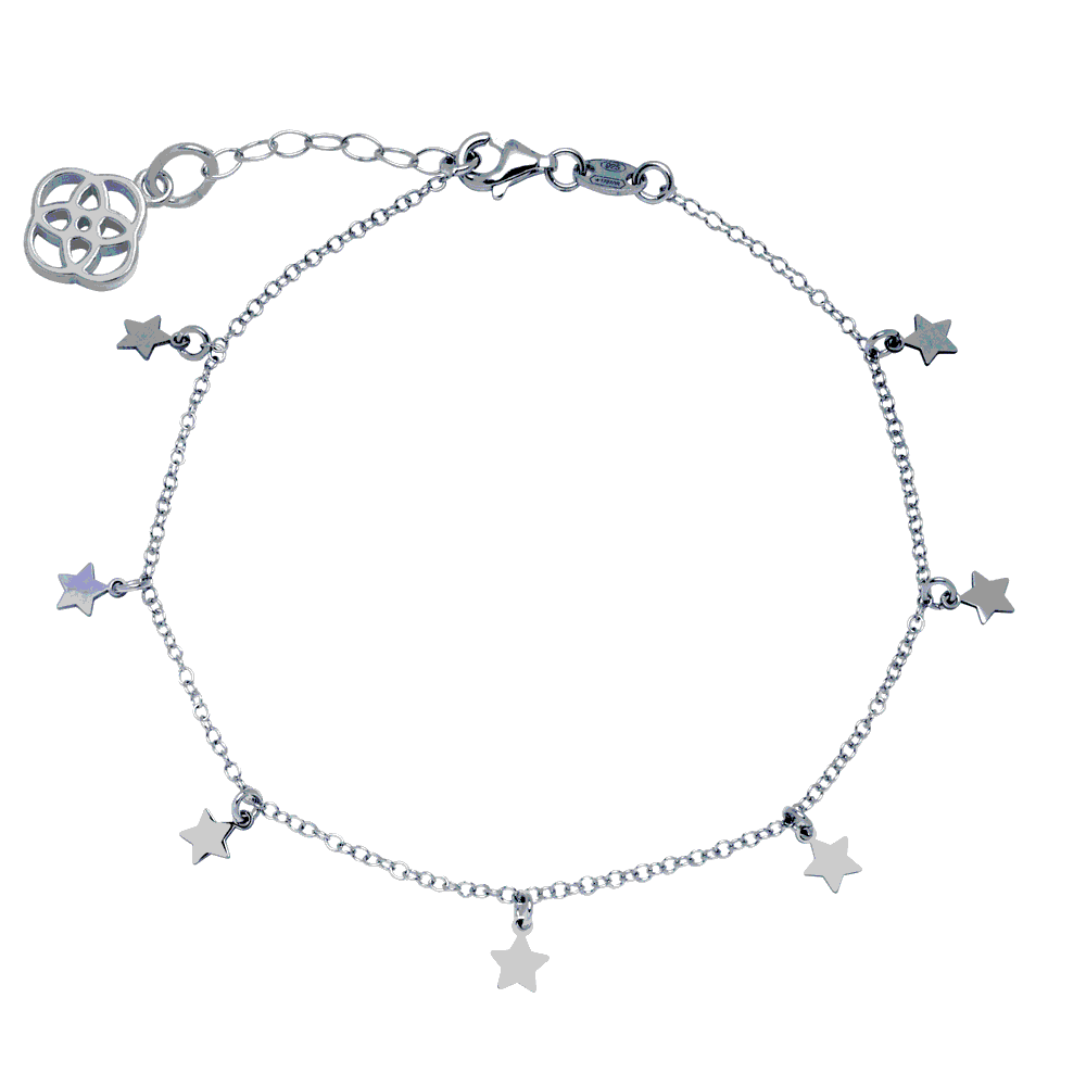 Pulsera Little Stars Charms Plata