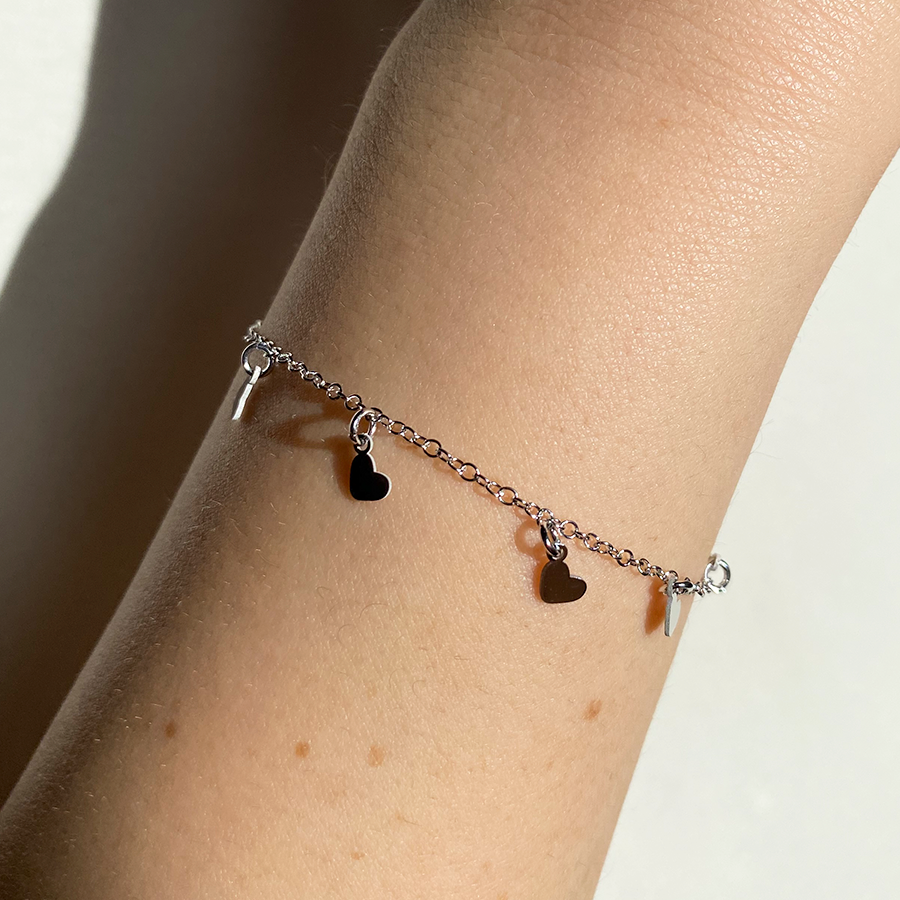 Pulsera Heart Charms