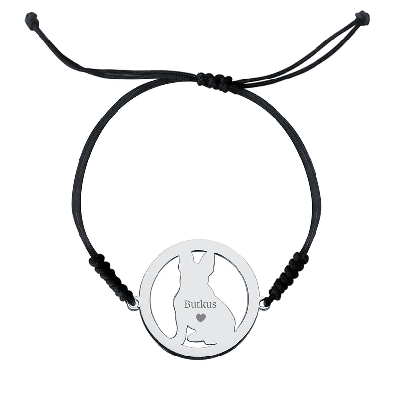 Pulsera Personalizada con Foto Mascota Halo Plata Doré