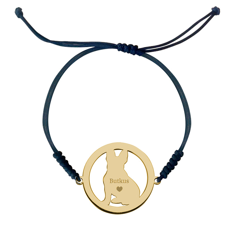 Pulsera Personalizada con Foto Mascota Halo Plata Doré