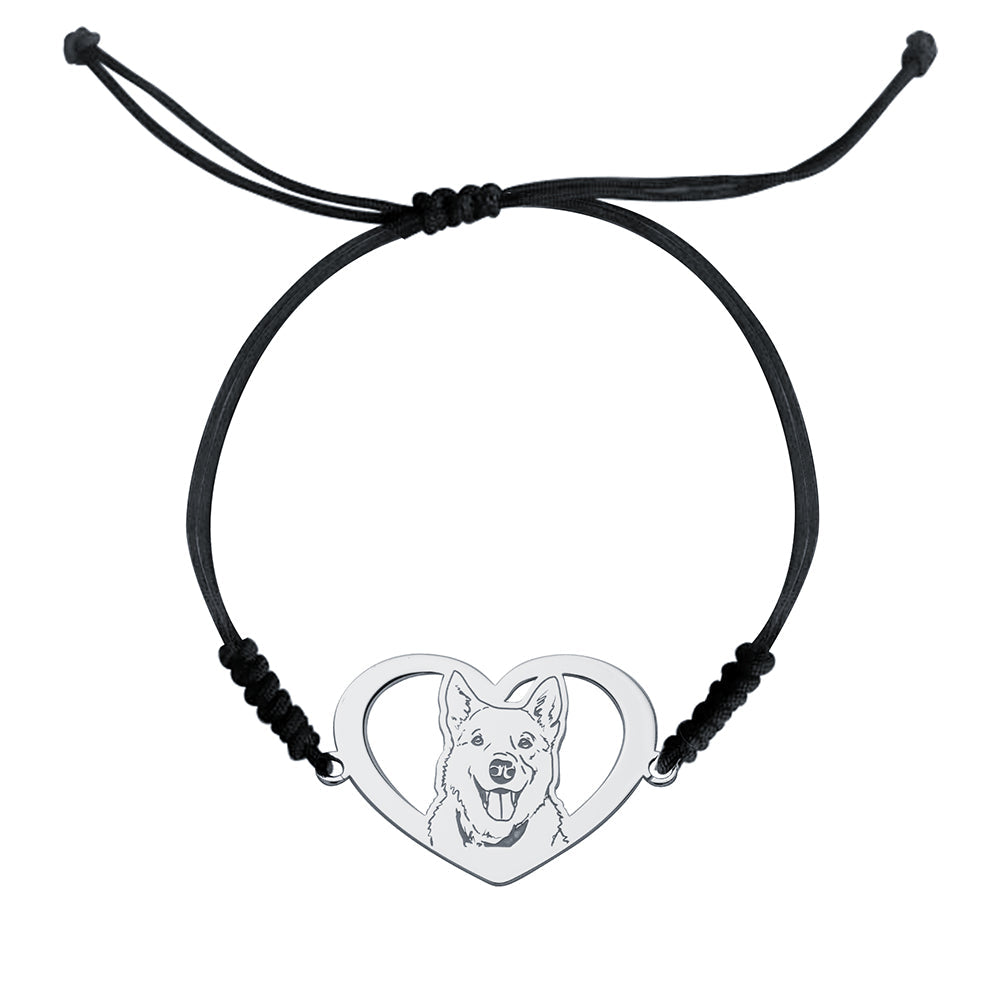 Pulsera Personalizada con Foto Mascota Corazón Plata