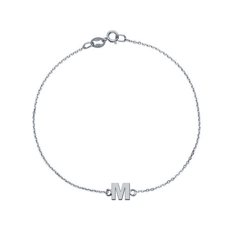 Pulsera con Inicial Sans Serif