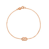 Pulsera con Número Sans Serif Oro