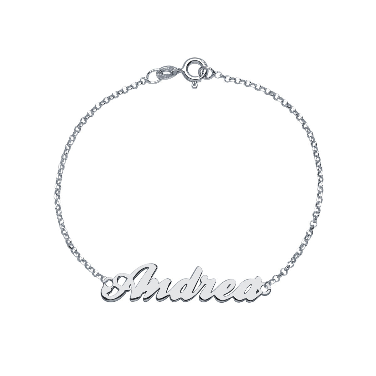 Pulsera con nombre clásico Rolo