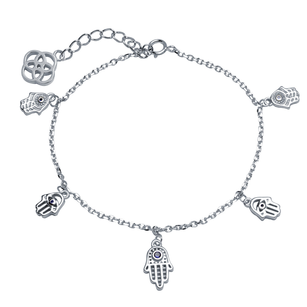 Pulsera Mano de Fátima Plata