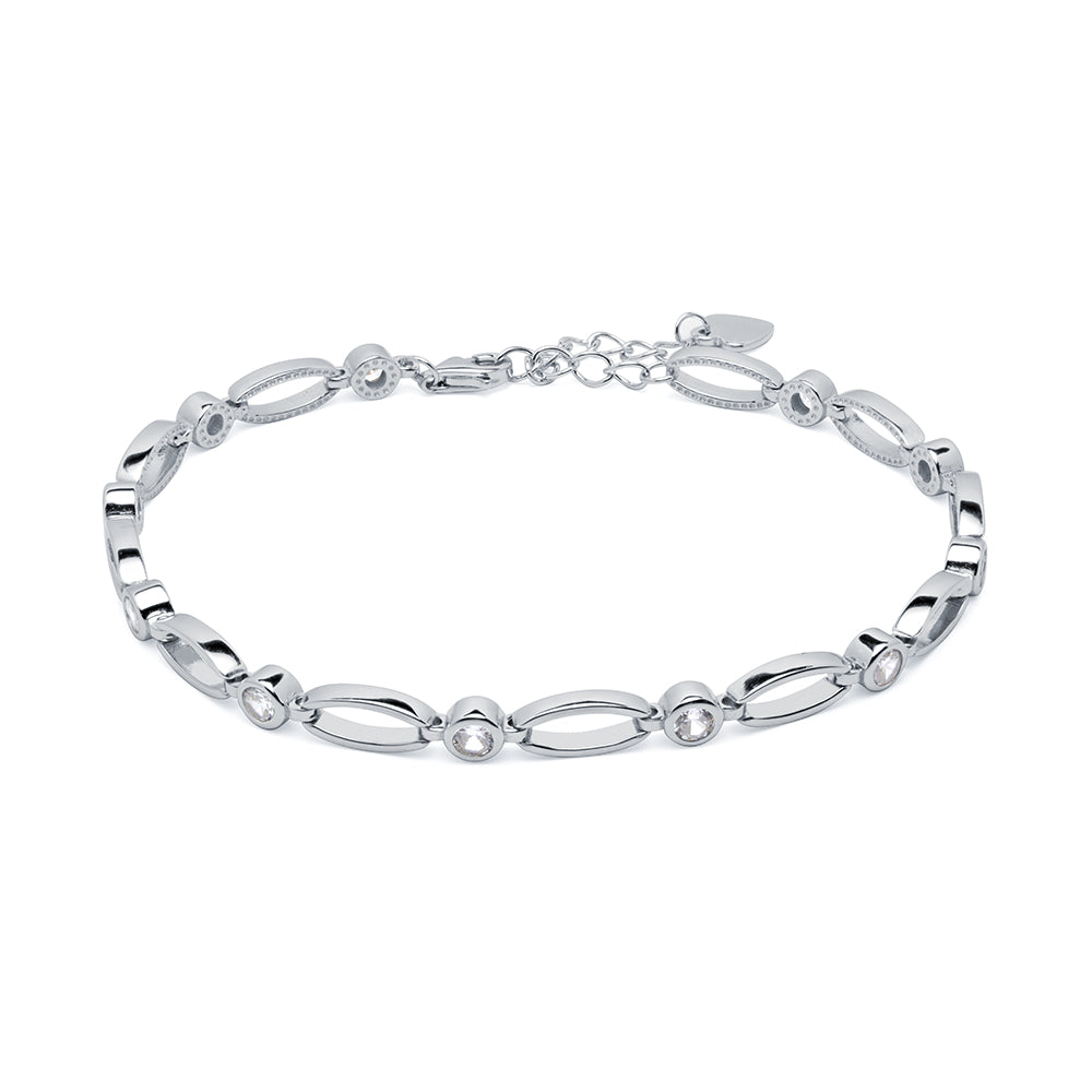 Pulsera Oval en Plata