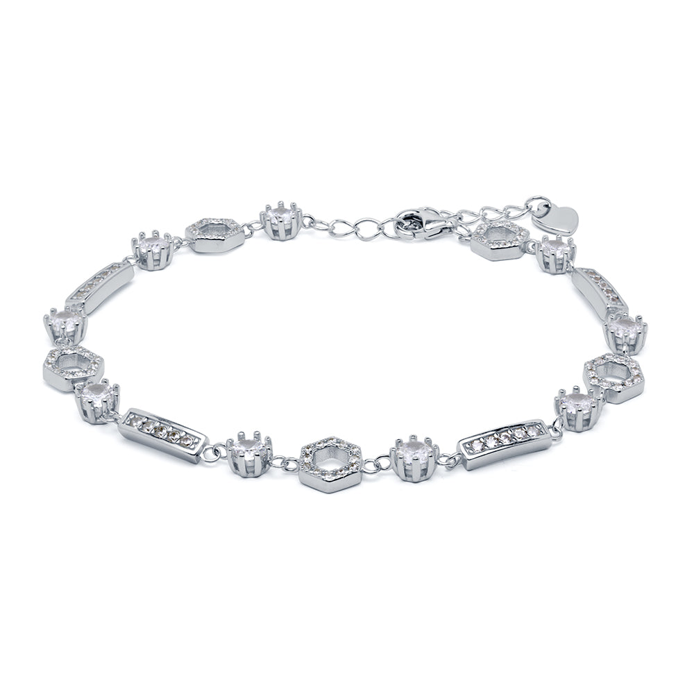 Pulsera Shapes en Plata