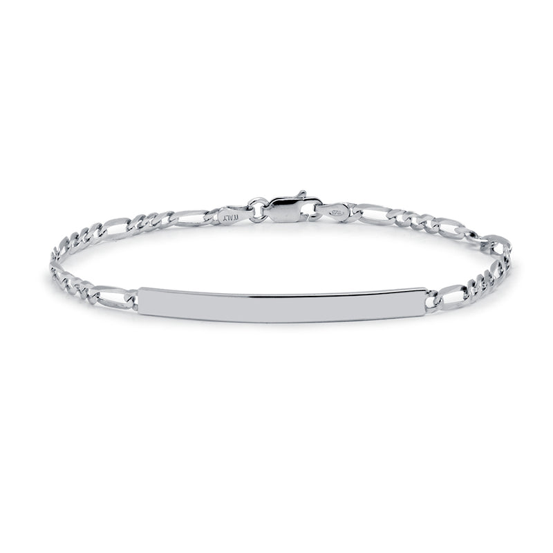 Pulsera Fígaro en plata 4mm