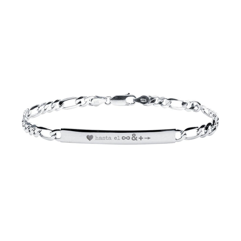 Pulsera Fígaro en plata 5mm