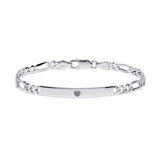 Pulsera Fígaro en plata 6mm