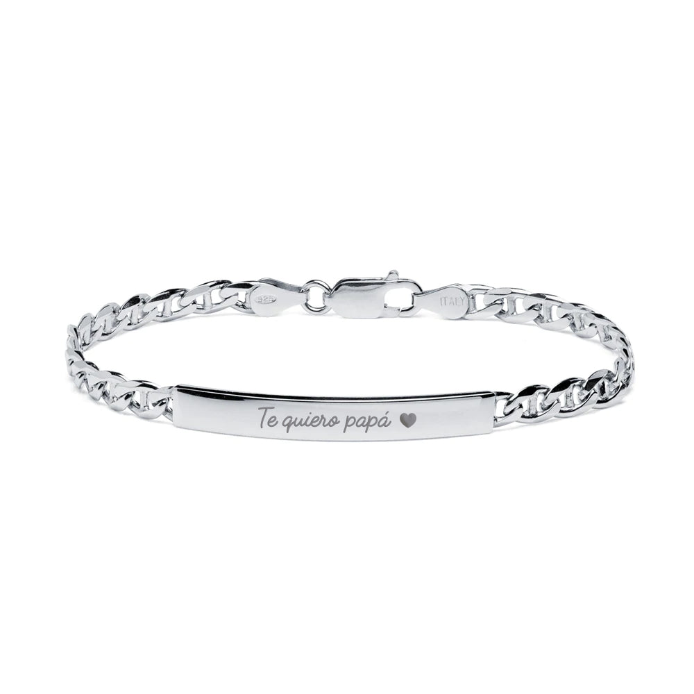 Pulsera Traversino 5mm Plata