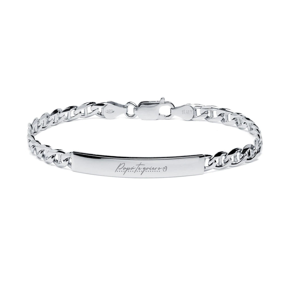 Pulsera Traversino 6mm Plata