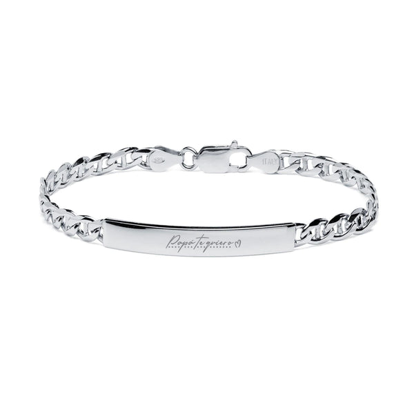 Pulsera Traversino en plata 6mm