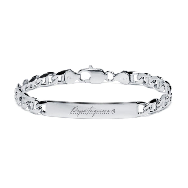 Pulsera Traversino en plata 7mm