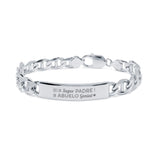 Pulsera Traversino en plata 8mm