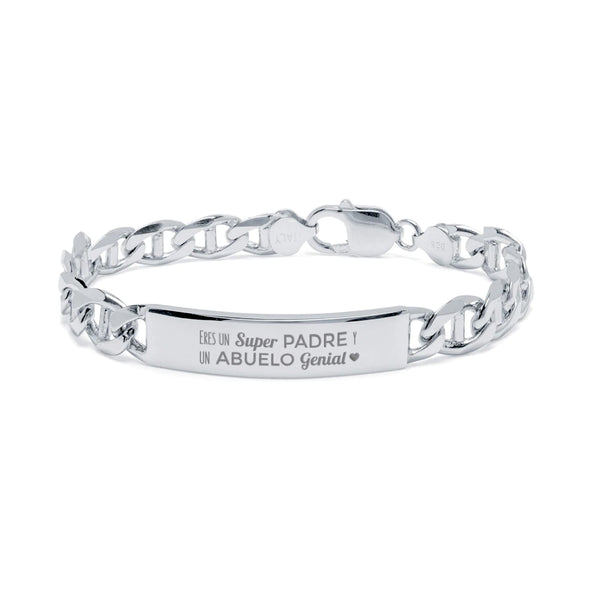 Pulsera Traversino en plata 8mm