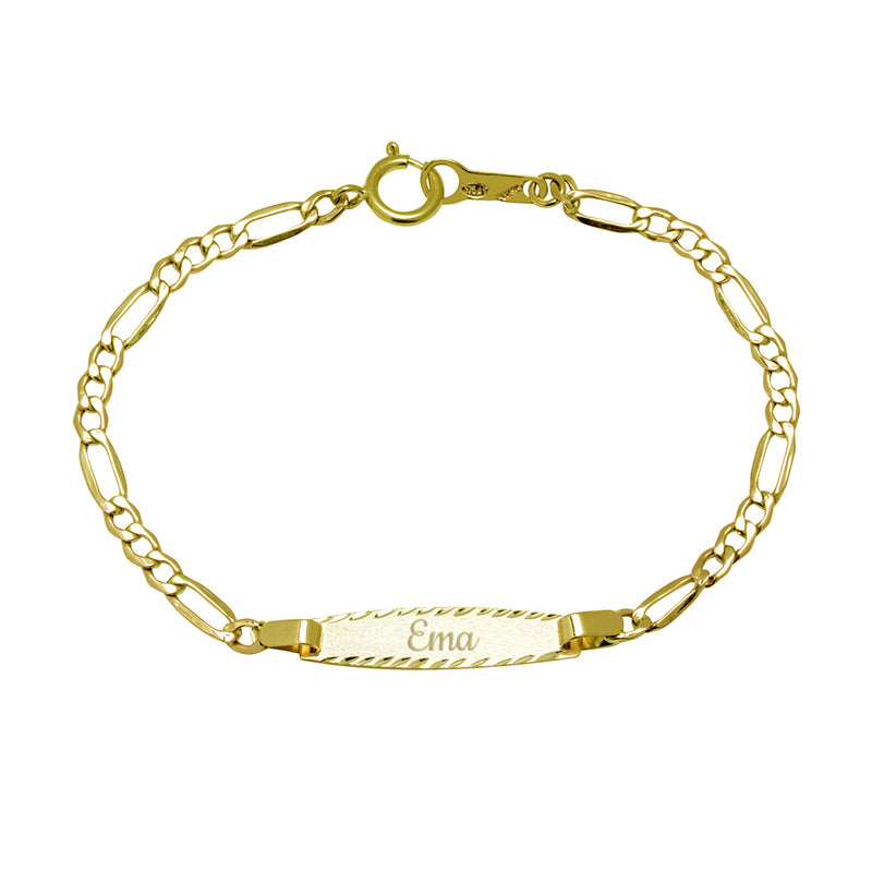 Pulsera Bebé Cadena 3x1 en Oro