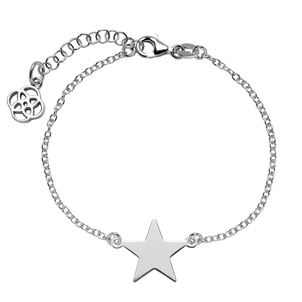 Pulsera Estrella Lisa Plata