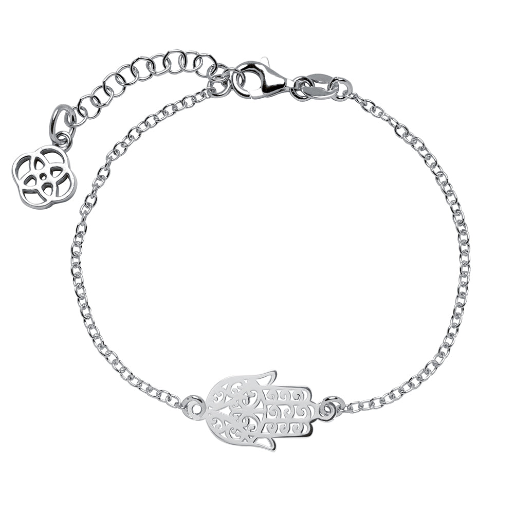 Pulsera Mano de Fátima Plata