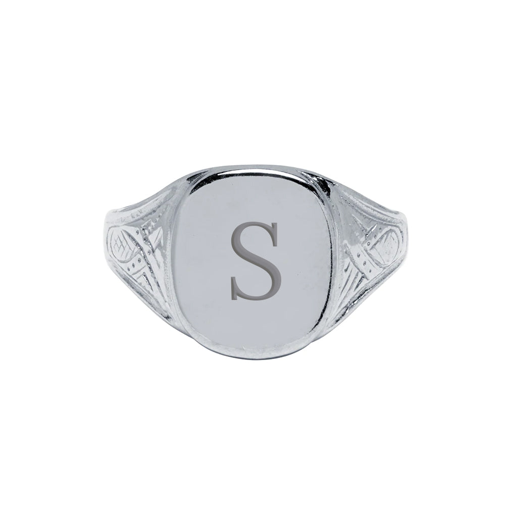 Sello Hombre Oval Plata