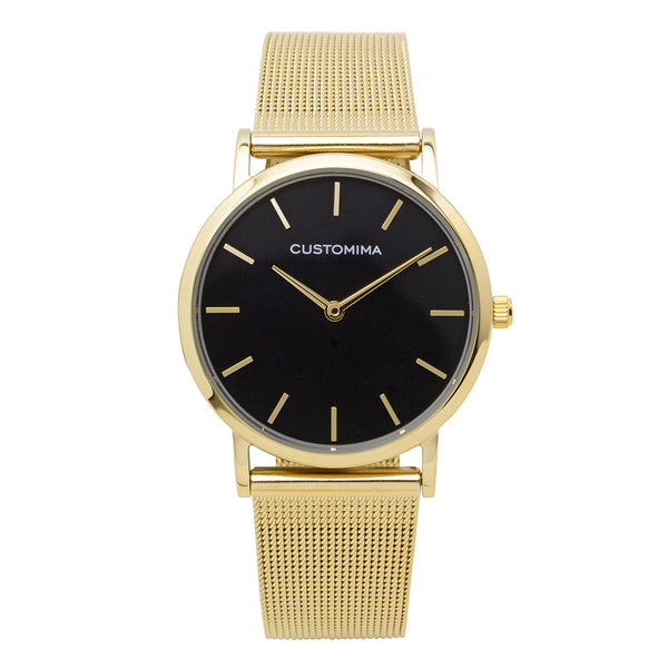 Élégance Chic Malla en Oro Negro