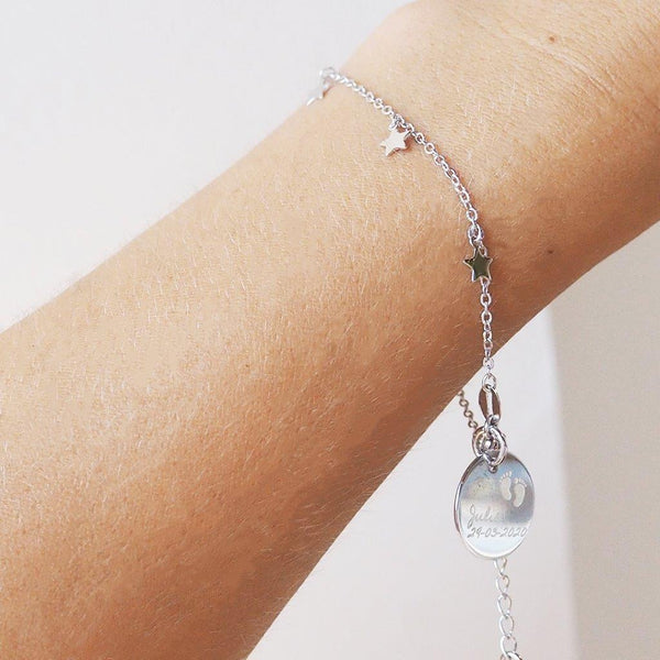 Pulsera Personalizable Stars Plata