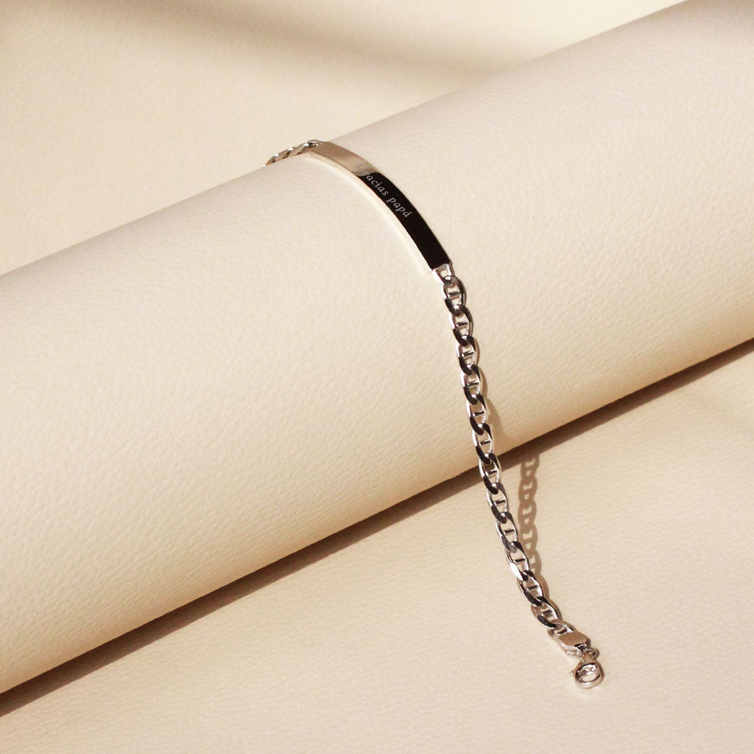 Pulsera Traversino 5mm Plata