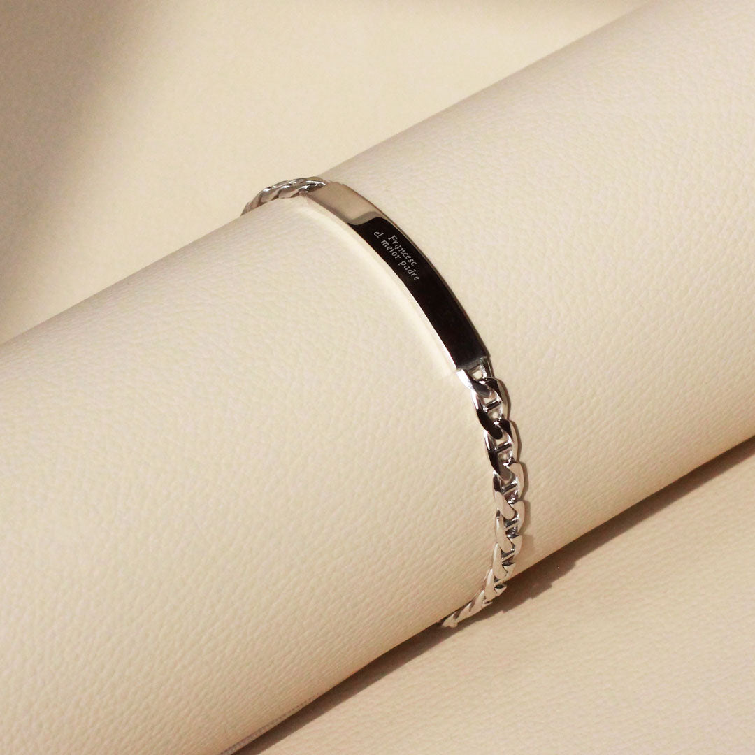Pulsera Traversino 6mm Plata